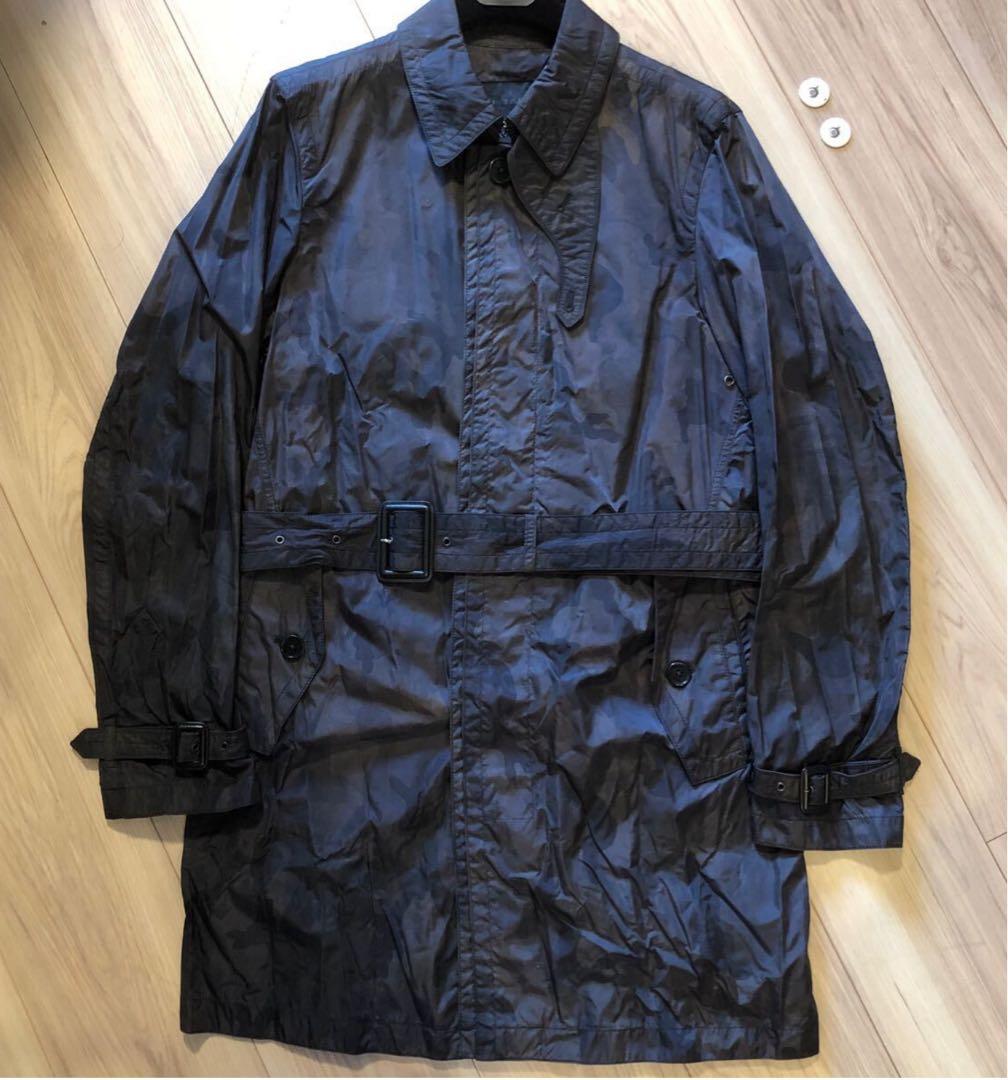 ニールバレット×HERNOコラボ　迷彩柄ナイロンコート　44