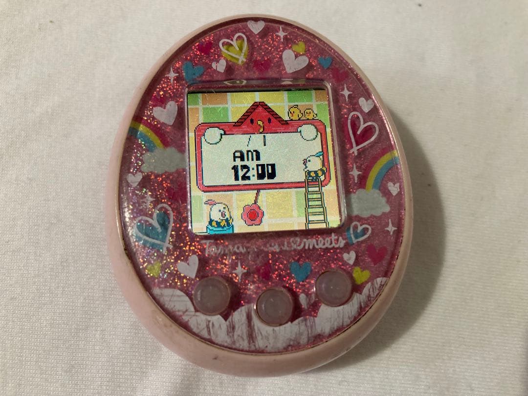 Tamagotchi Meets ピンク ハートデザイン　たまごっちみーつ