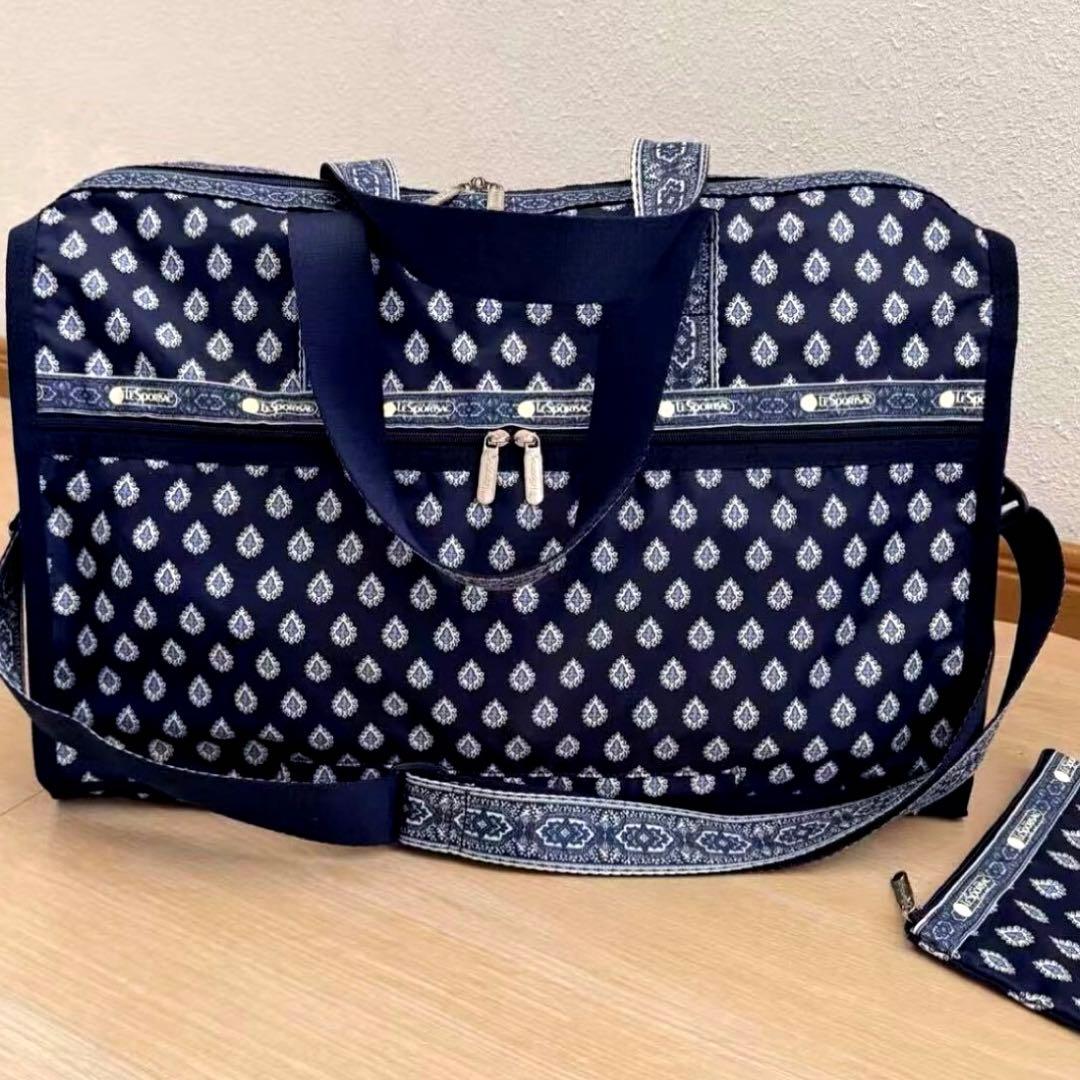 レスポートサック（LeSportsac） ボストンバッグ 大容量 ネイビー系