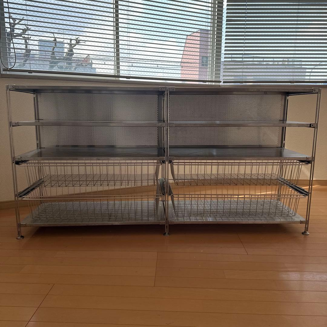 い*ぬ様 無印良品　MUJI ステンレスユニットシェルフ