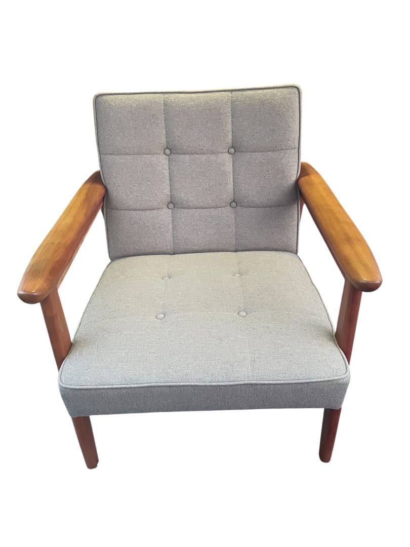 カリモク カリモク家具 ミッドセンチュリー 1人掛けソファ グレー