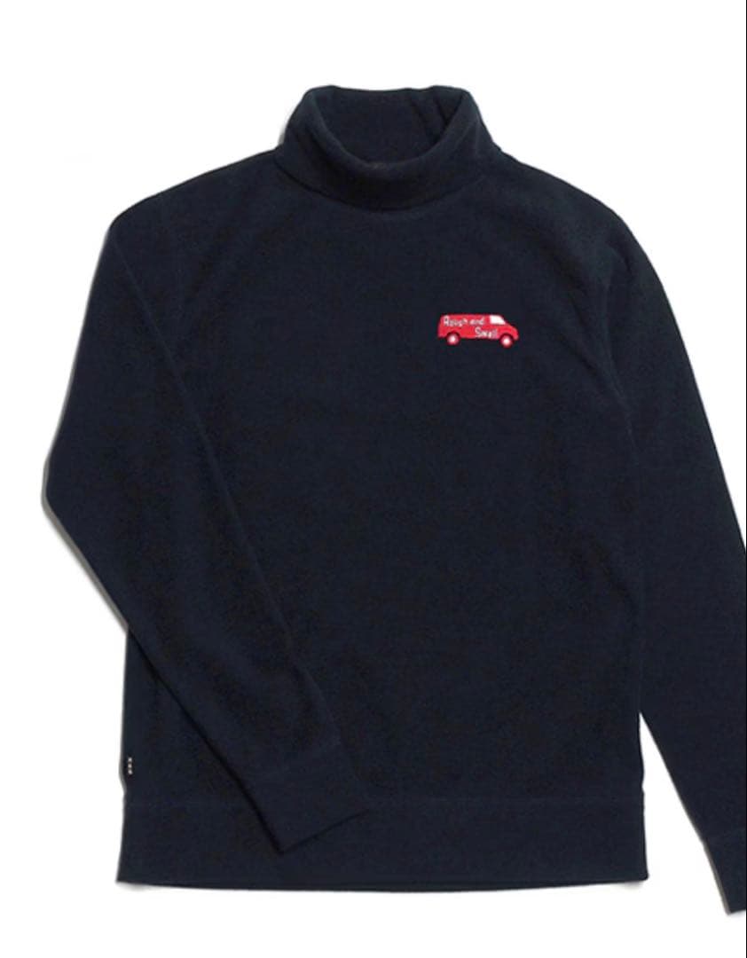 ラフ＆スウェル　ゴルフ　マイクロフリース　タートルネック　ネイビー　Ｍサイズ