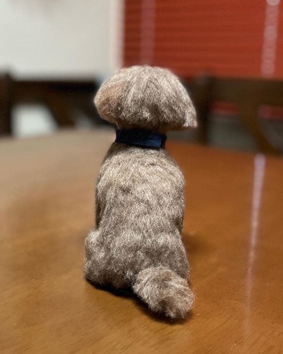 羊毛フェルト　トイプードル　ミックス犬