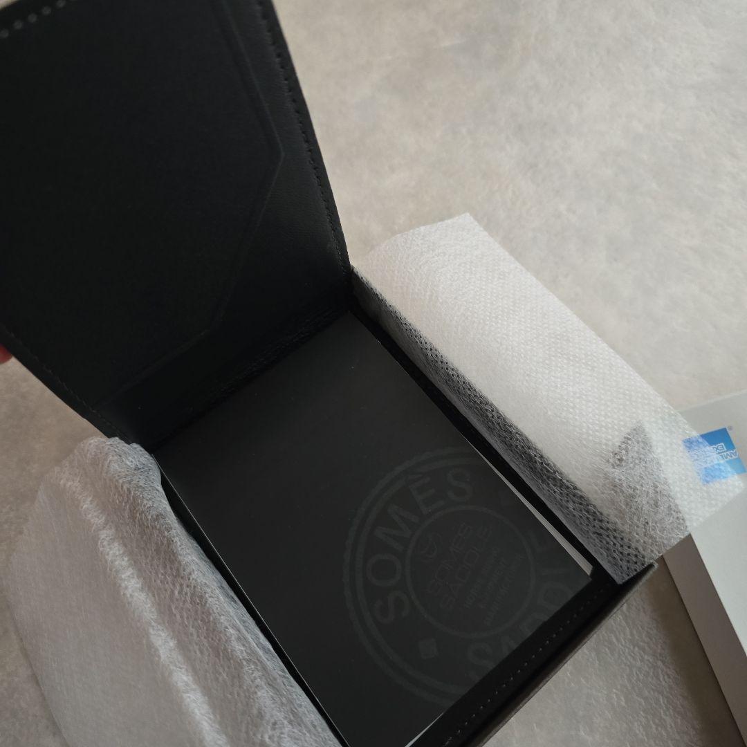 AMEXプラチナ未使用ソメスサドルボールペン&メモパッド超美品