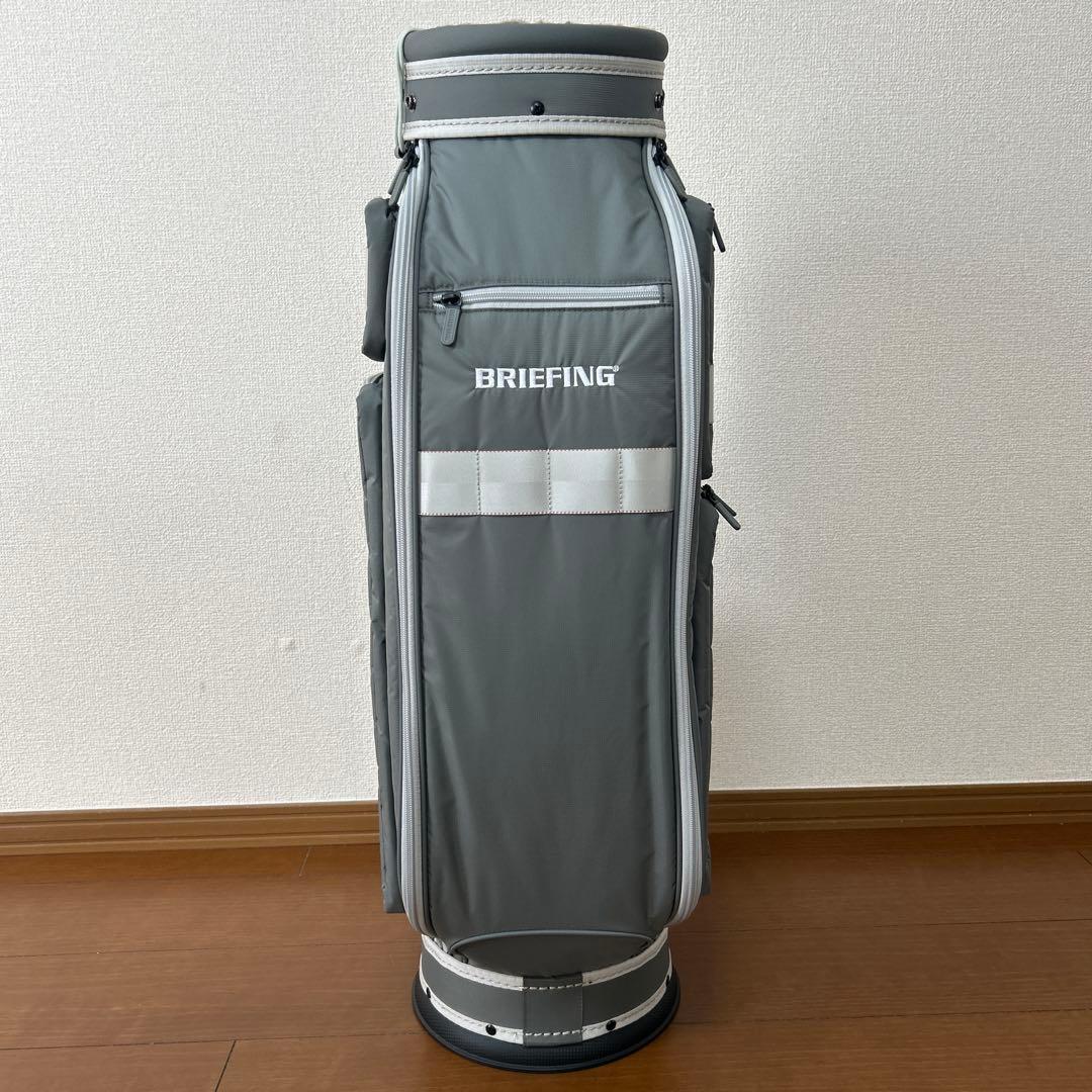 美品BRIEFING ブリーフィング キャディバッグ CR-6 灰色 グレー