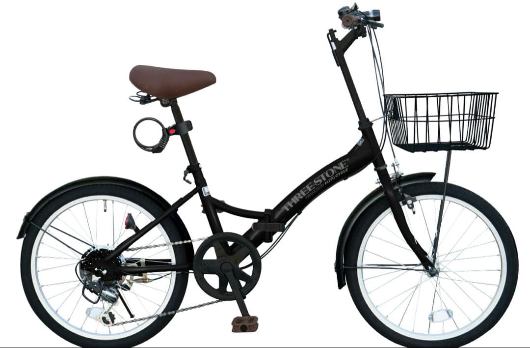THREE STONE 折りたたみ自転車 20インチ シマノ6段ギア
