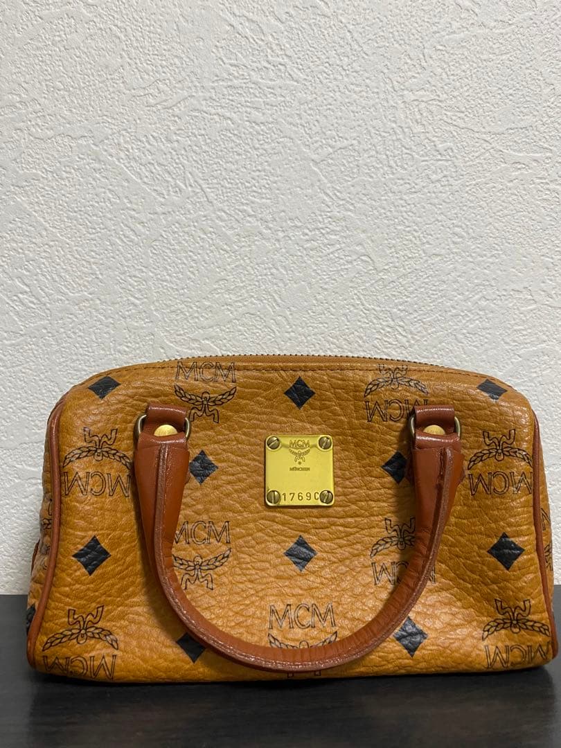 【美品】MCM ミニボストンバッグ ショルダーバッグ