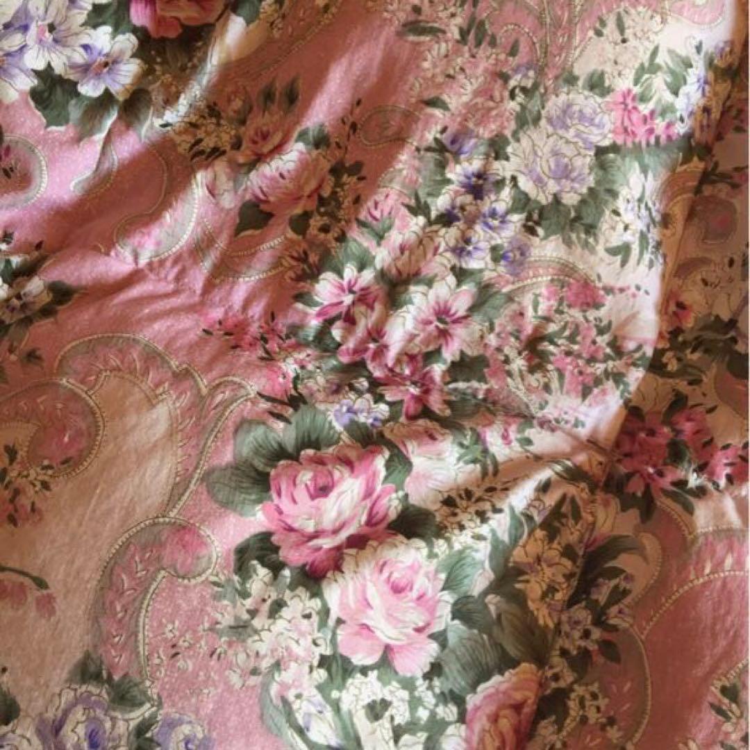 高級花柄羽毛掛け布団 180x220cm