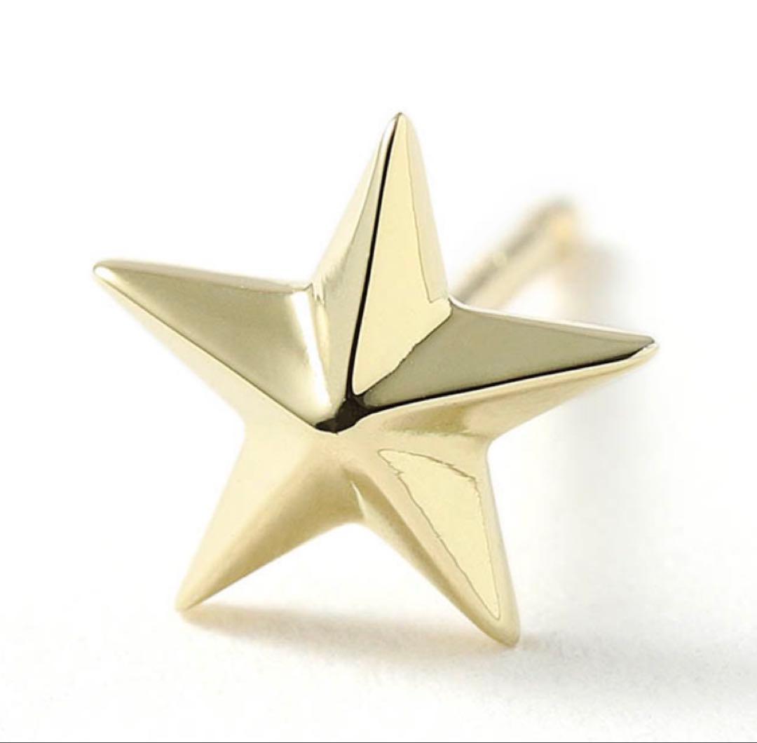 SYMPATHY OF SOULスターピアス K18イエローゴールド