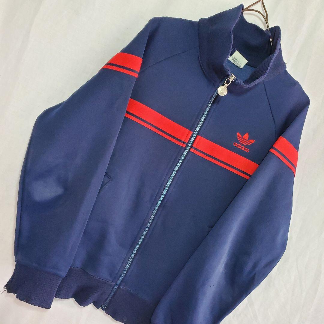 80ｓ ａｄｉｄａｓ アディダス トラックジャケット ジャージ ボーダーウェア