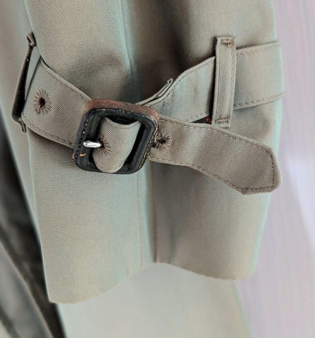 Aquascutum 英国製　オリーブ玉虫色　シングルトレンチ　38　L　美品
