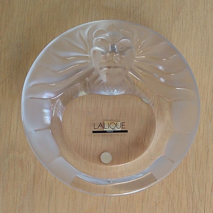 ラリック LALIQUE ライオンの小物入、灰皿 未使用品