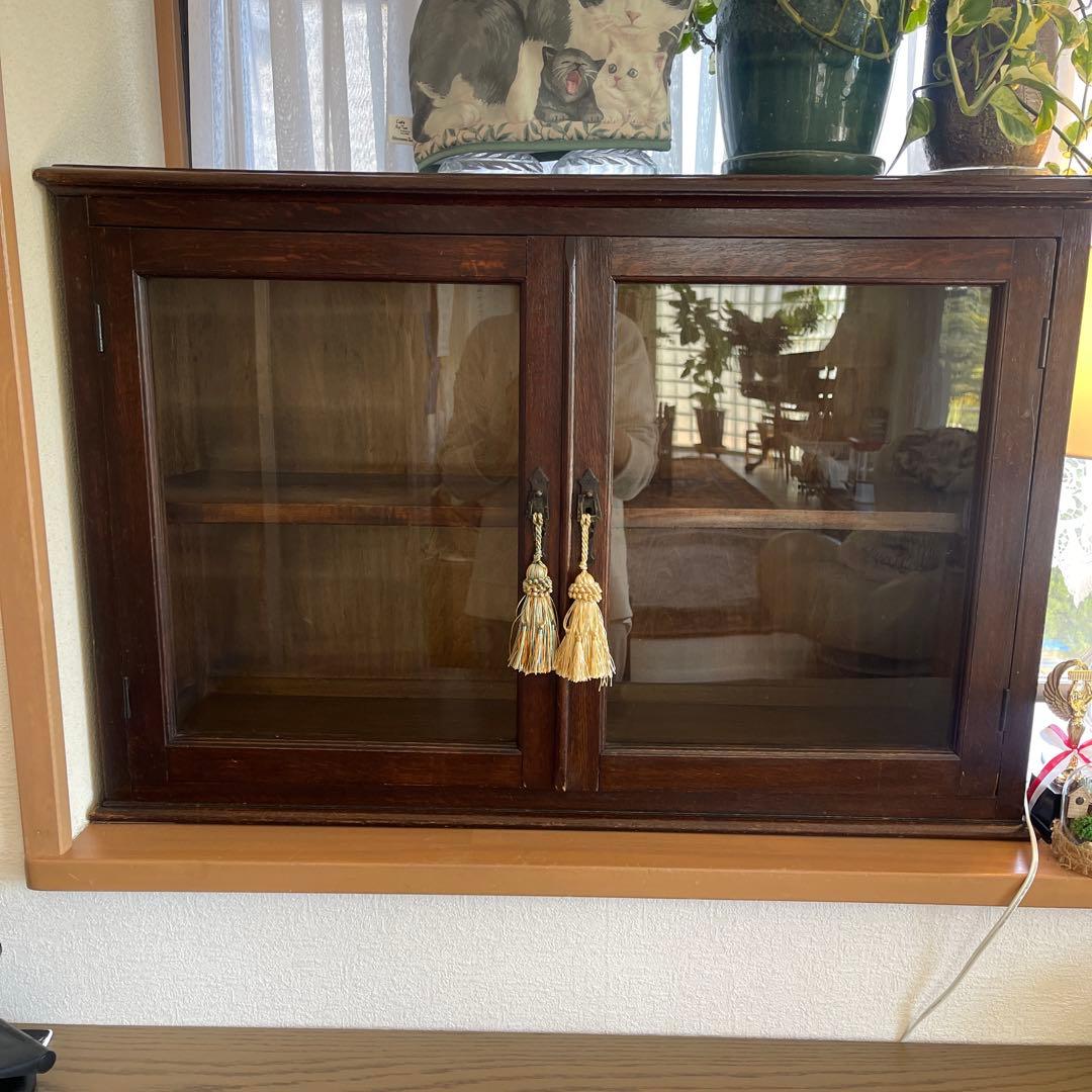 アンティーク　キャビネット　イギリス製