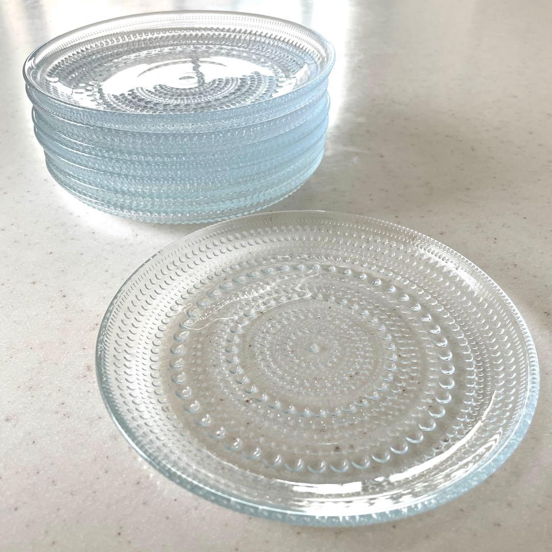 【8枚セット】 Ittala イッタラ カステヘルミ　プレート17cm クリア