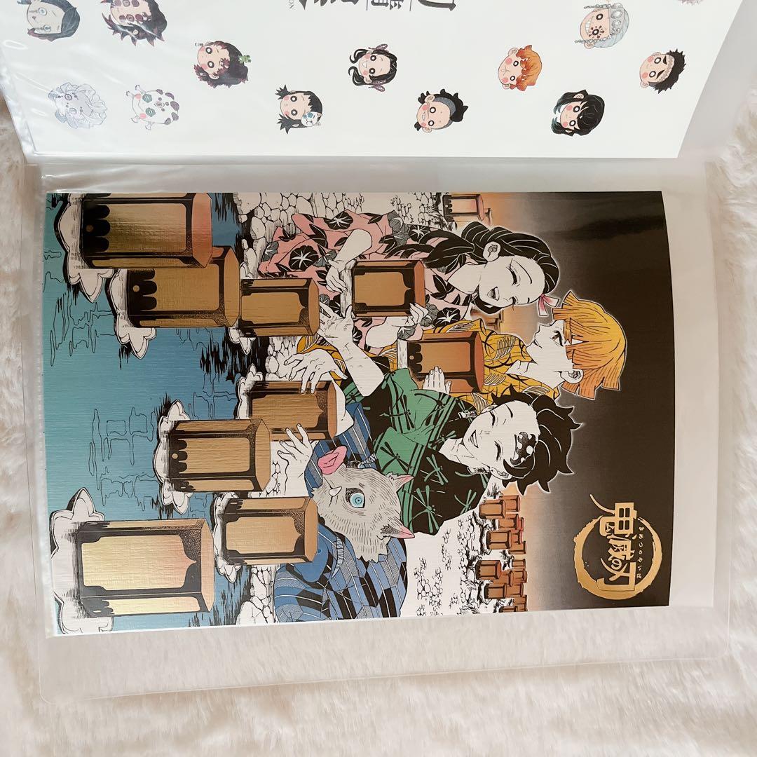 鬼滅の刃　原画展　箔押しイラストカード　コンプセット