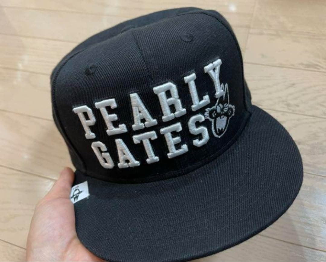 激レア/廃番【ニャロメ×パーリーゲイツ】30周年限定コラボ キャップ白×黒