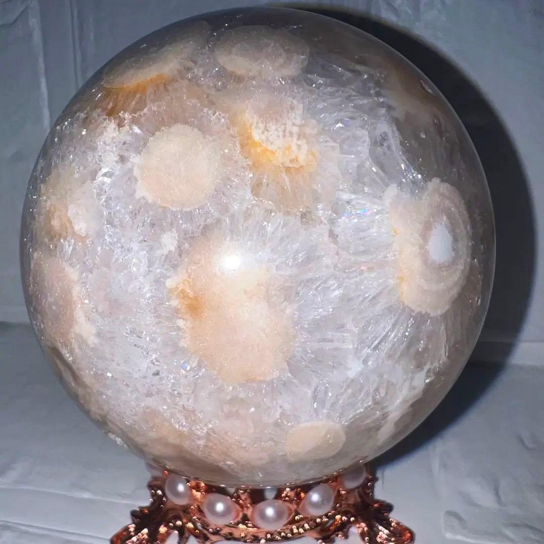 ⑯桜瑪瑙⭐️花瑪瑙⭐️フラワーアゲート⭐️水晶⭐️スフィア⭐️天然石⭐️丸玉⭐️恋愛⭐️瑪瑙