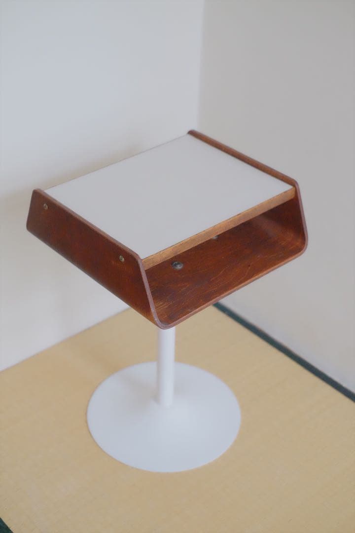 ビンテージ　サイドテーブル　天童木工　ミッドセンチュリー　電話台　ナイトボード