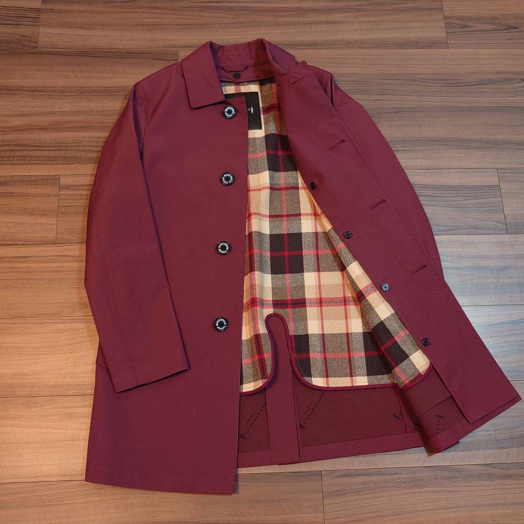 Ｖ*z様 マッキントッシュロンドン ダンケルド ステンカラーコート ボルドー 3
