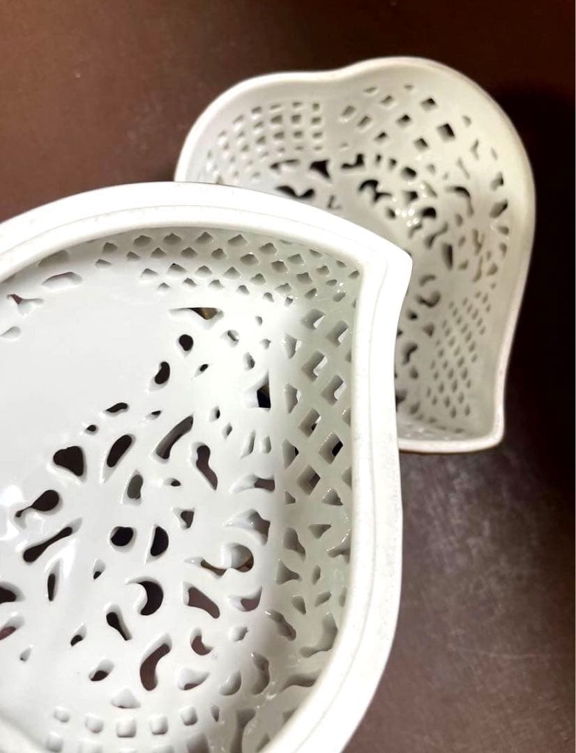 HERENDヘレンドハートファンタジー透かしボンボンボンボニエール小物入ゴールド