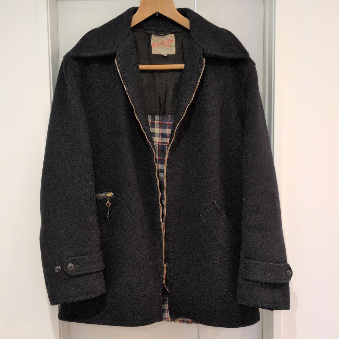 50s 60s　ビンテージ　スポーツジャケット　ウール　裏地チェック