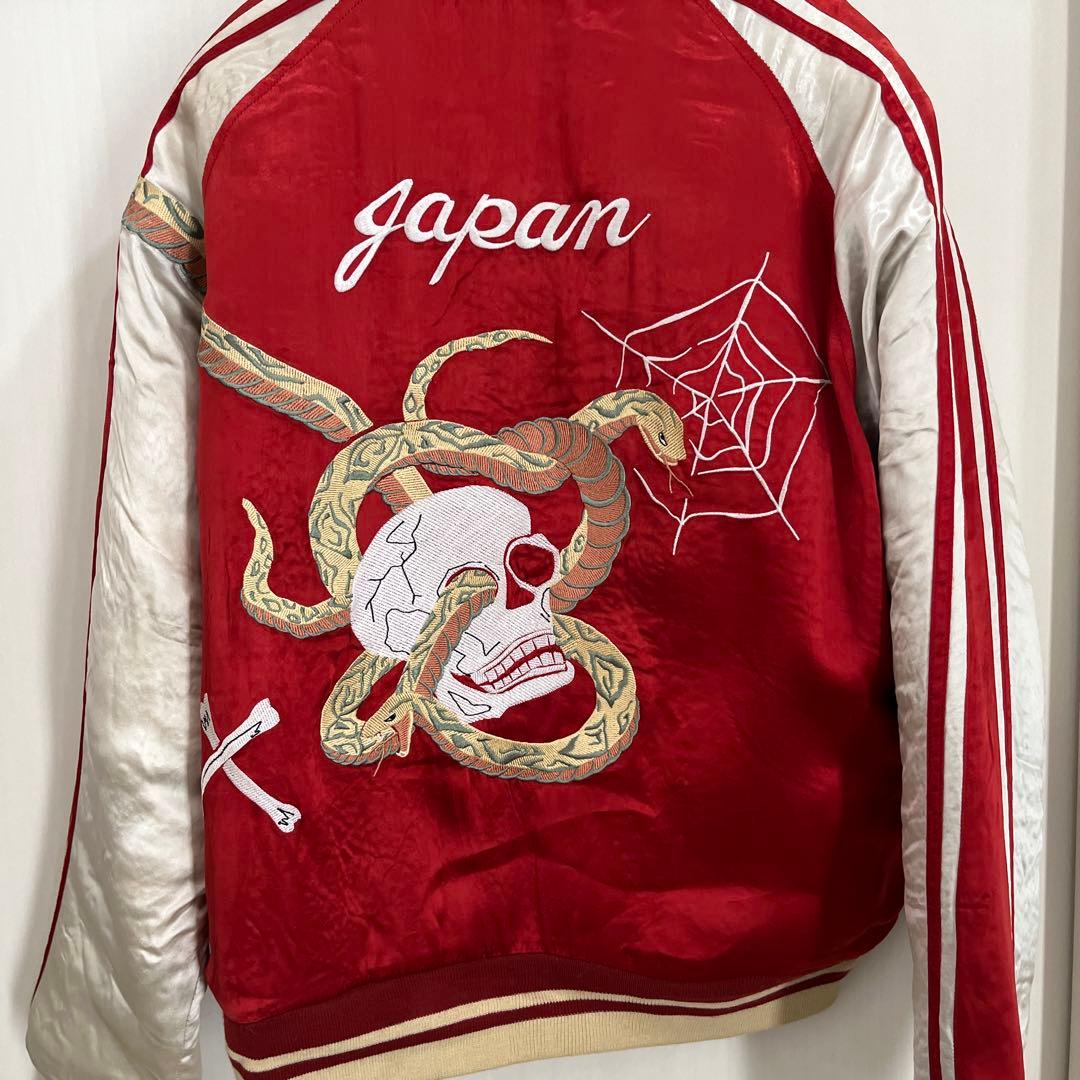 【未使用品】スカジャン 蛇髑髏　レアな赤HOUSTON