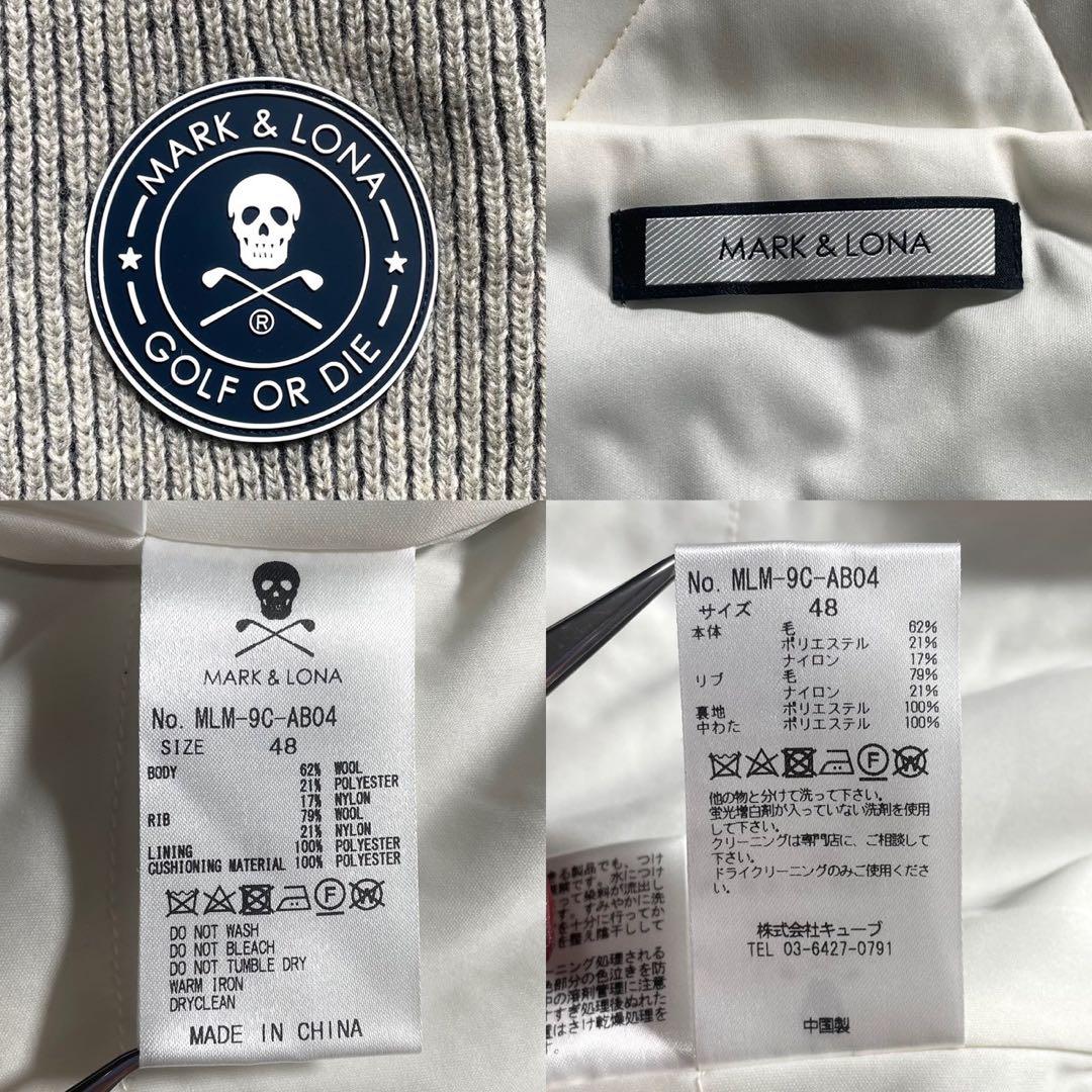 【希少 Lサイズ】MARK&LONA ドライバーズニット スカル ゴルフウェア