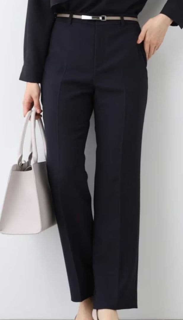 ネイビー パンツスーツ 36(S)　INDIVI