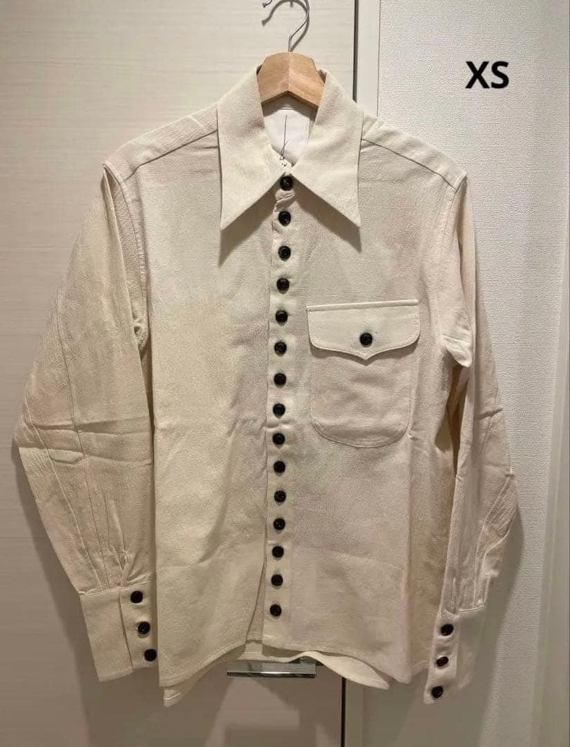 John Alexander Skelton 長袖シャツ 白シャツ