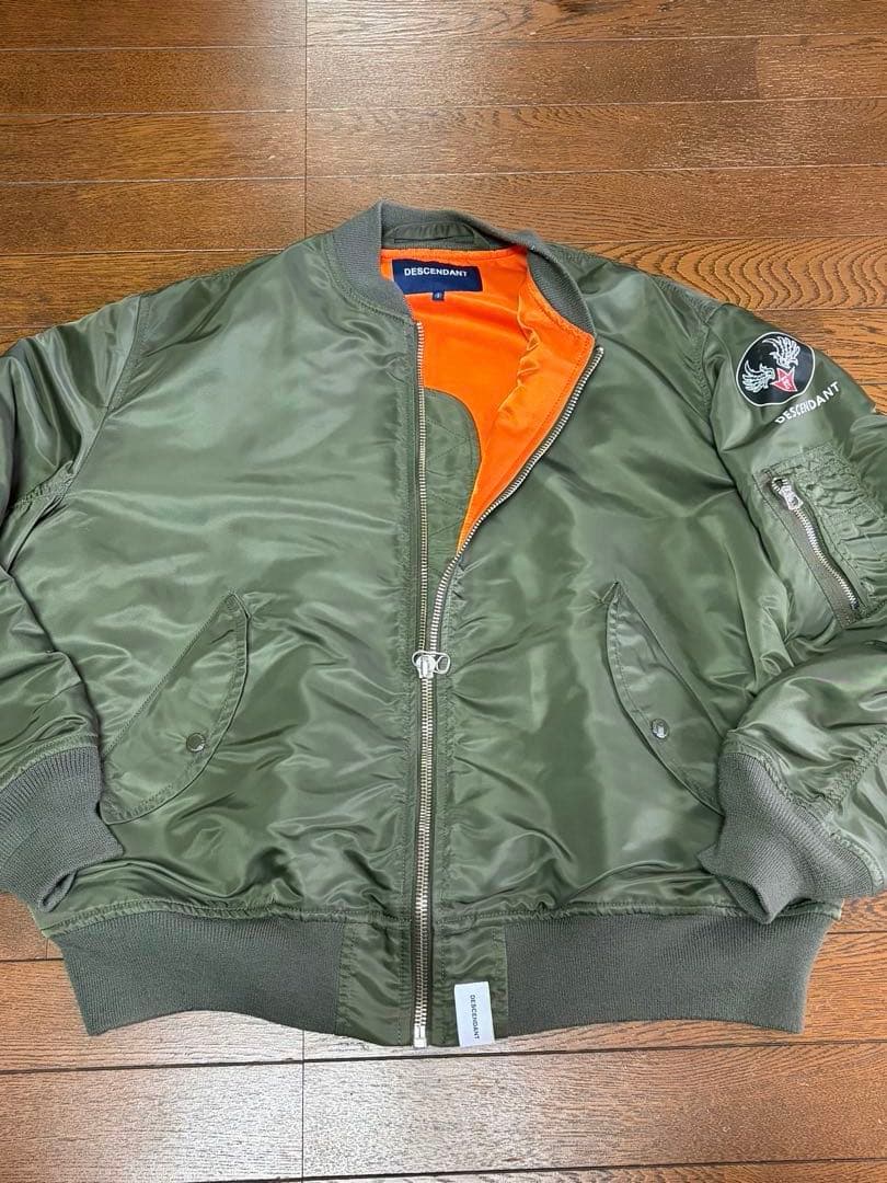 DESCENDANT MA-1ジャケット オリーブ