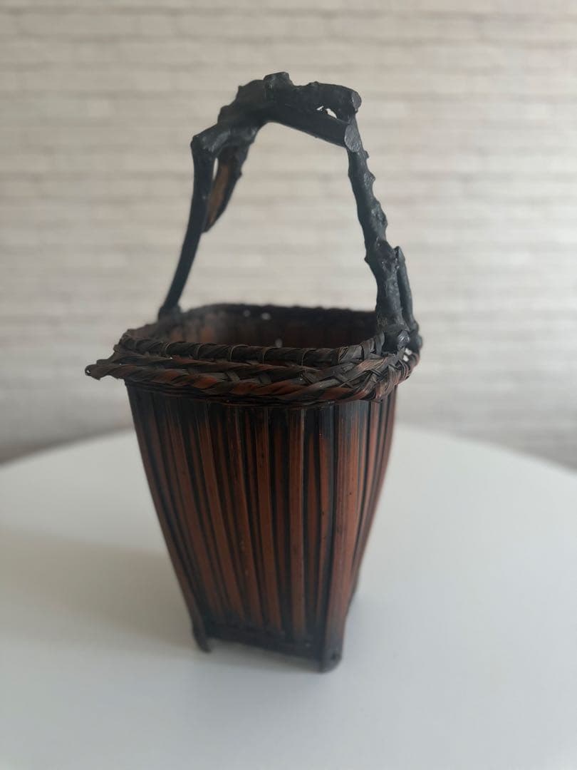 花器　竹　アンティーク　花籠　花入