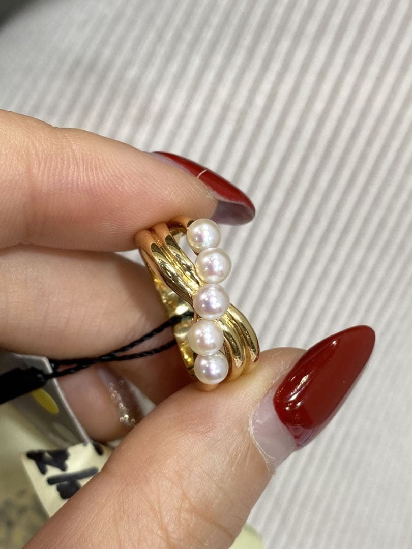 TASAKI K18 真珠 パールリング 指輪