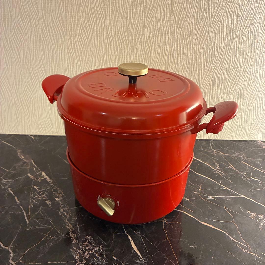 BRUNO(ブルーノ)マルチグリルポット<RED> BOE065