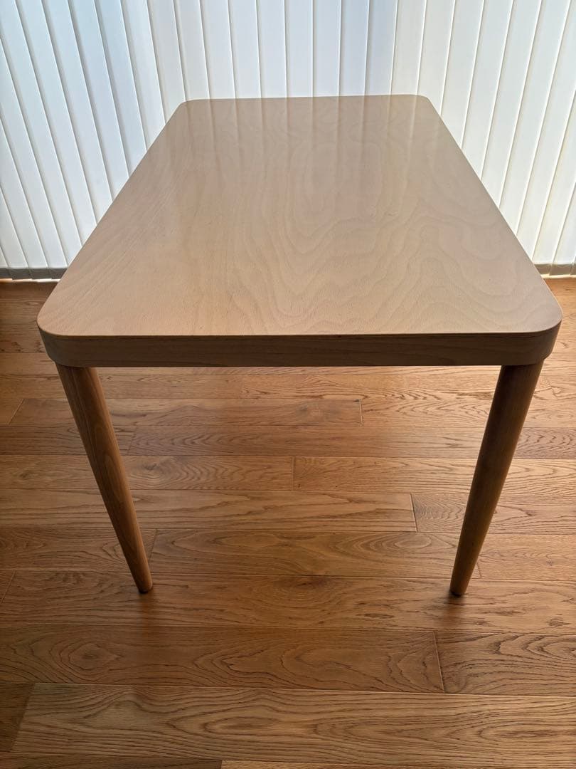 ｜無印良品×トーネット｜ブナ材テーブルL｜ナチュラル