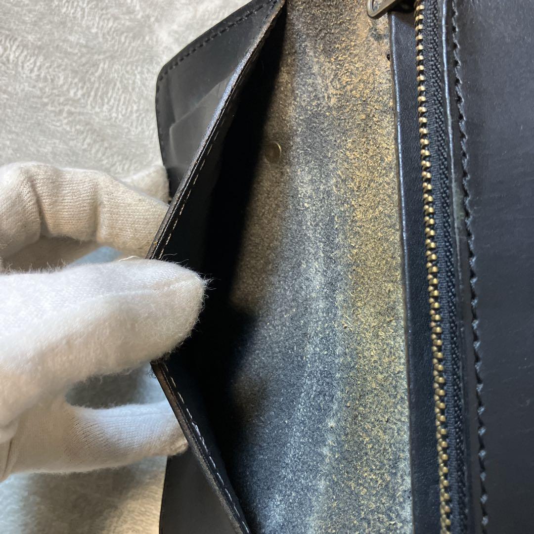 【希少】KADOYA 長財布 バイカーズウォレット チェーン レザー ブラック