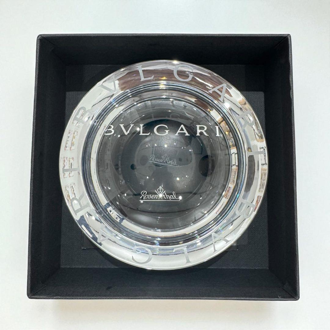 【極美品】BVLGARI×ロゼンタール クリスタル 灰皿 箱付き 新品未使用