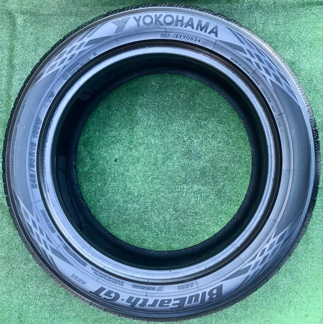 245/50 R18 YOKOHAMA BluEarth-GT AE51、24年