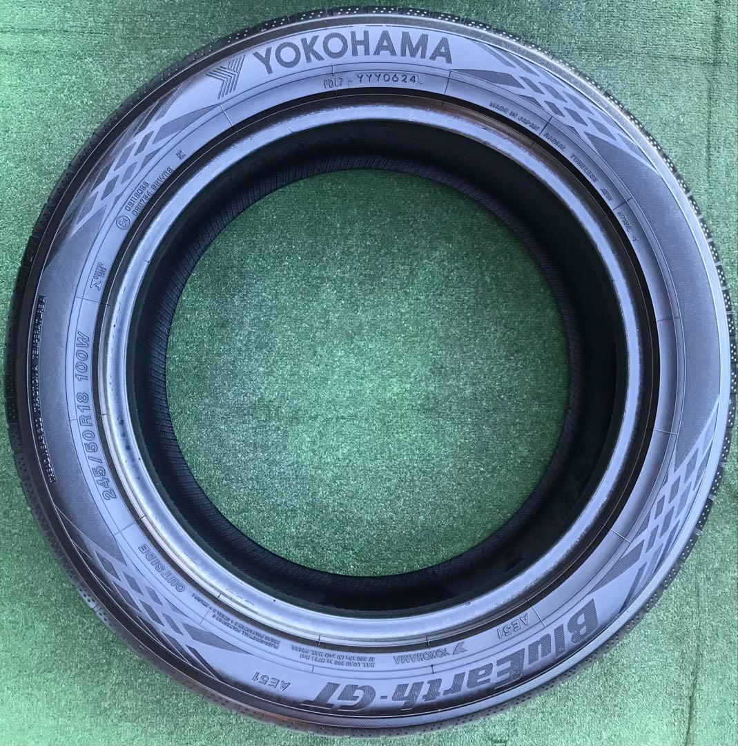 245/50 R18 YOKOHAMA BluEarth-GT AE51、24年