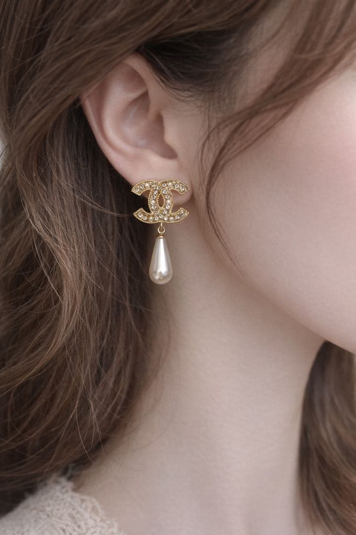 CHANEL ビンテージ ピアス ノベルティ シャネル