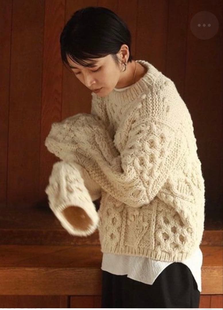 【極美品】今季継続モデル TODAYFUL パッチワークハンドニット タグ付