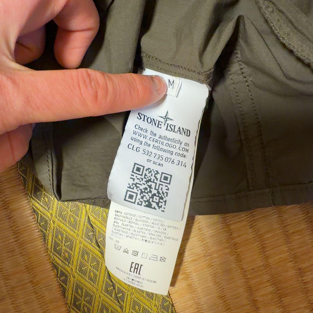 Stone  ストーンアイランド　ゴースト　シャツ　ジャケット　M