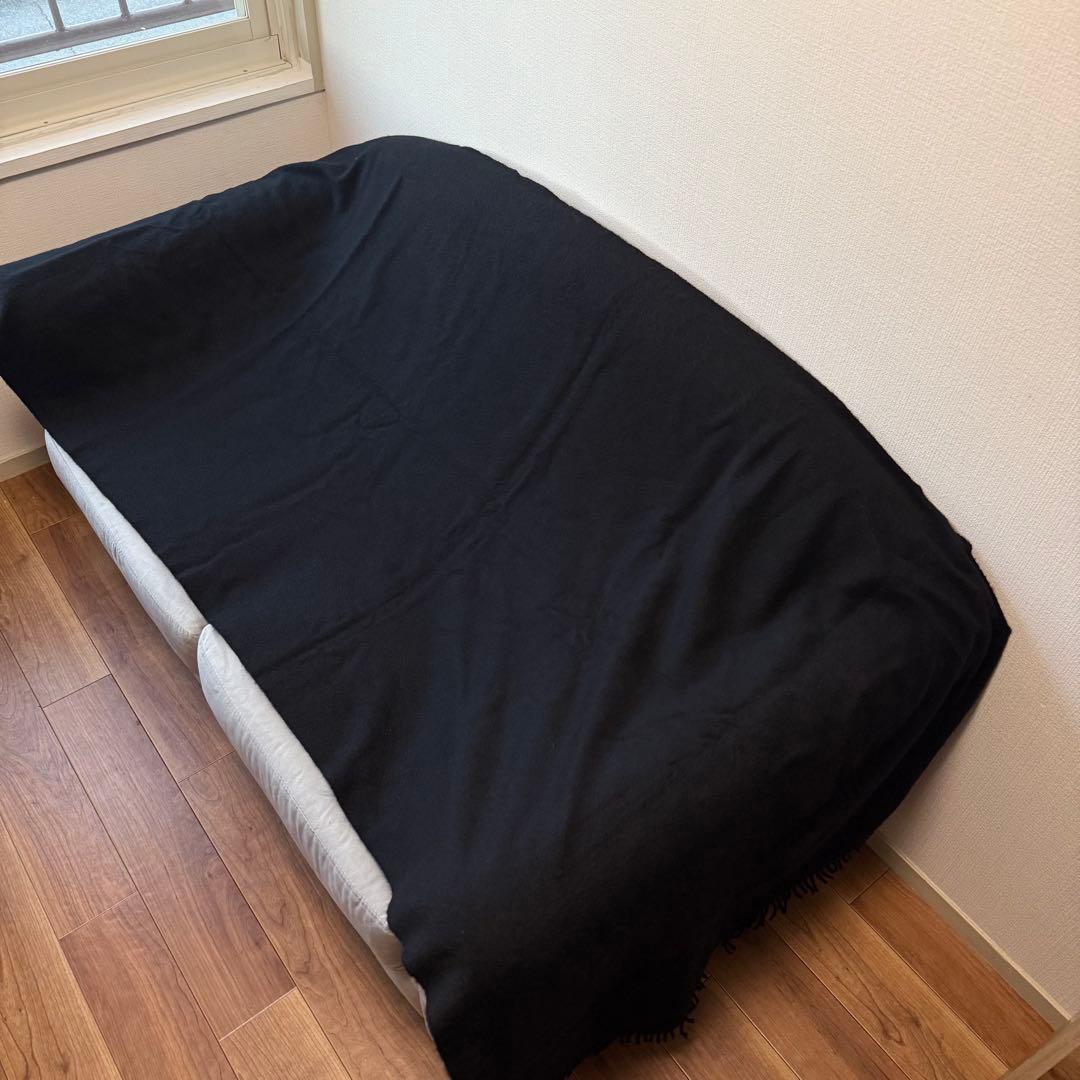 エルメス マルジェラ期 カシミヤ マフラー ストール ブラック 大判