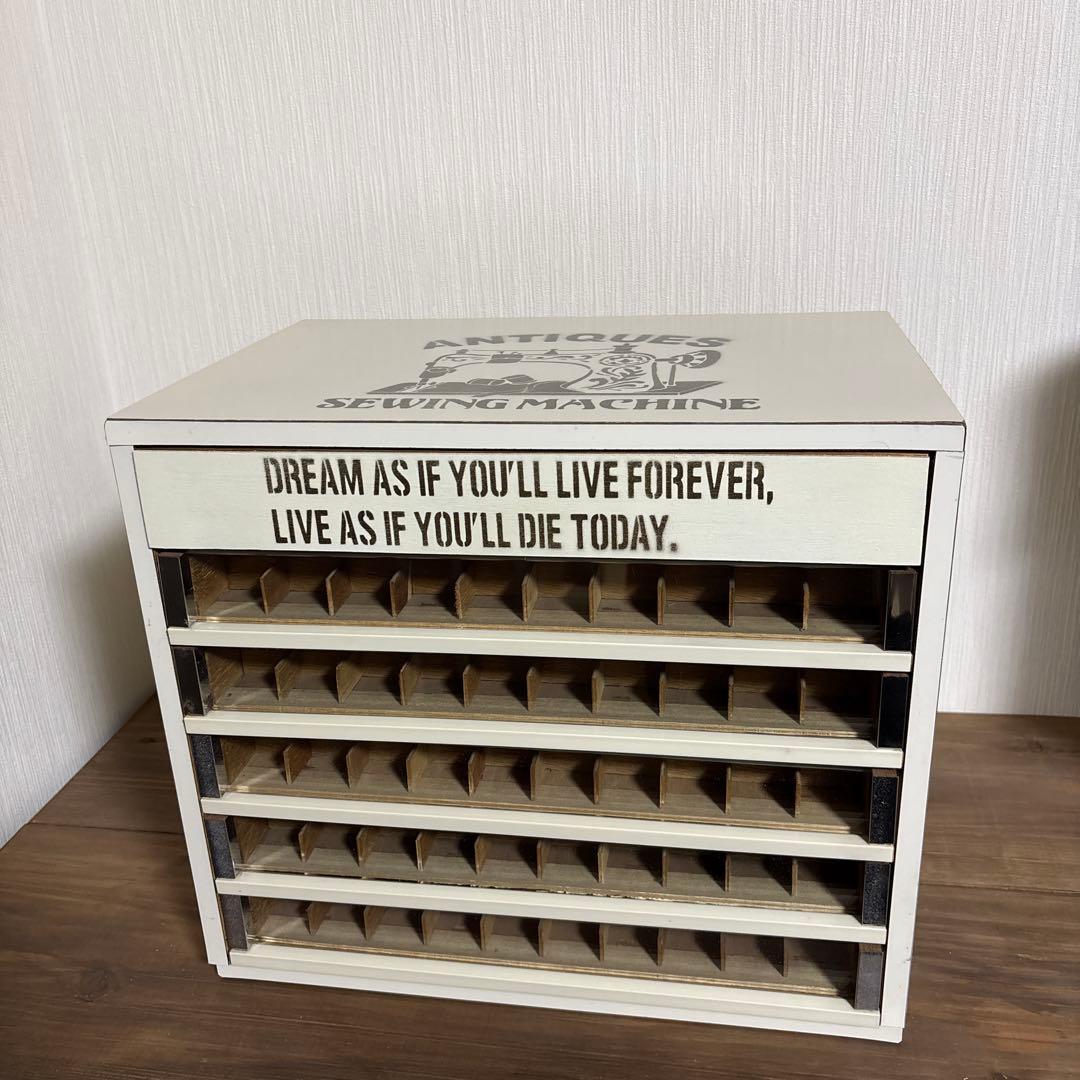 糸ケース　什器　アンティーク　レトロ