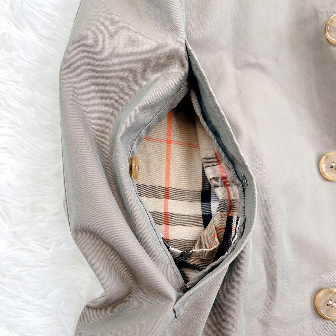 ✨レア✨90年製 バーバリー ステンカラーコート 総裏ノバチェック 英国製 L