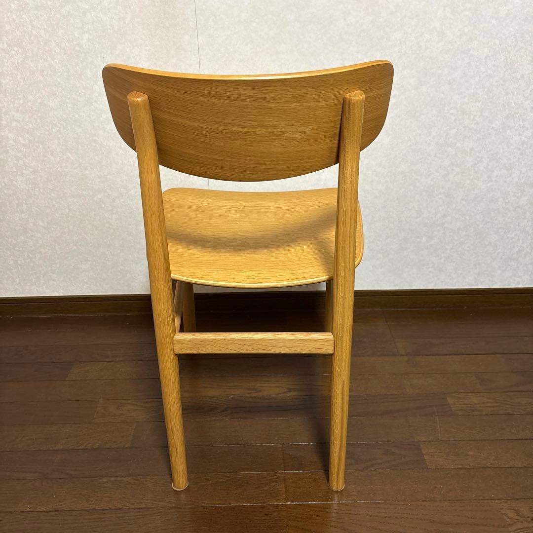 【美品】無印良品 ラウンドチェア オーク ダイニングチェア