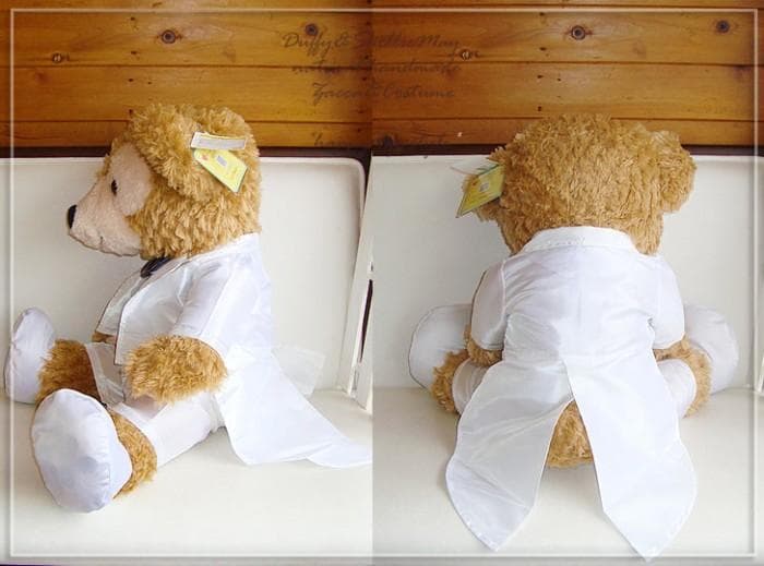 ダッフィー・シェリーメイ Mサイズ用＊ウエディングドレス＆ホワイトタキシード