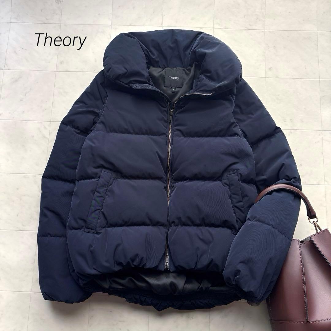 セオリー ダウンジャケット MOMO 紺 ネイビー 防寒 アウター Mサイズ
