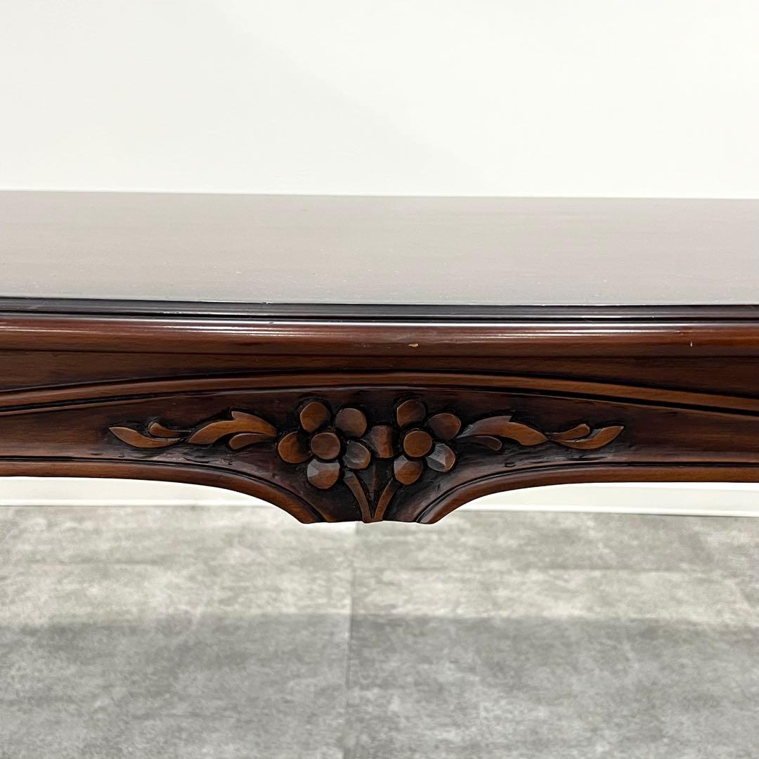 廃盤希少品 karimoku domani ルイXV ローテーブル 彫刻美