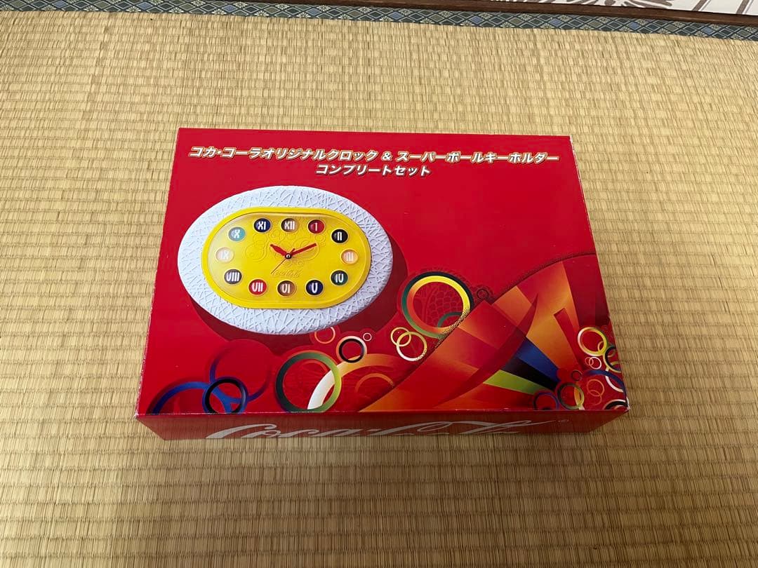 【超美品】北京五輪 コカ・コーラオリジナルクロック&スーパーボールキーホルダー