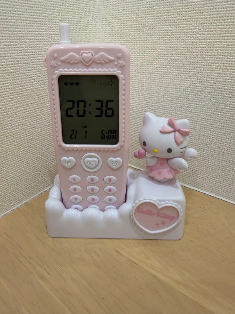 ハローキティ ガラケー型置時計